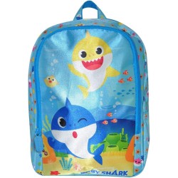 Zaino Asilo Medio Baby Shark 30 cm – Zainetto Scuola e Tempo Libero con Doppia Zip