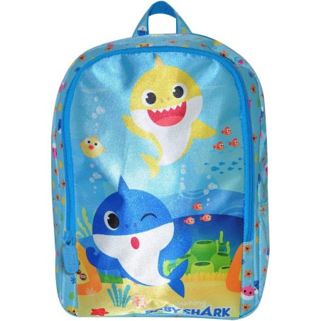 Zaino Asilo Medio Baby Shark 30 cm – Zainetto Scuola e Tempo Libero con Doppia Zip