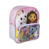 Kit Scuola Asilo Gabby's Dollhouse 4 Pezzi – Set Completo con Zaino 30cm, Astuccio 3 Zip Completo Giotto, Lunch Box e Bicchiere