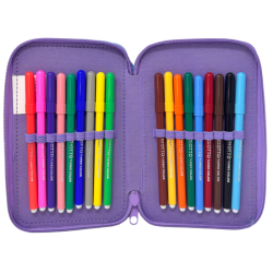 Kit Scuola Asilo Gabby's Dollhouse 4 Pezzi – Set Completo con Zaino 30cm, Astuccio 3 Zip Completo Giotto, Lunch Box e Bicchiere