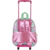 Zaino Trolley Asilo Barbie 3D con Ruote – Zainetto Piccolo Rosa 34 cm Scuola Materna e Viaggio