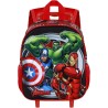 Avengers Zainetto Trolley 3D con Ruote Piccolo – Zaino Scuola Materna e Viaggio Bambino 26x34 cm