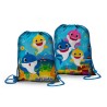 Sacca Zainetto Baby Shark per Bambini – Sacca Coulisse Porta Scarpe e Cambio per Asilo, Palestra e Tempo Libero