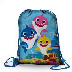 Sacca Zainetto Baby Shark per Bambini – Sacca Coulisse Porta Scarpe e Cambio per Asilo, Palestra e Tempo Libero