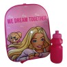 Zaino Asilo Barbie 3D con Luci LED e Borraccia 32 cm