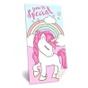 Telo Mare Bambina Unicorno 70x140 cm – Asciugamano in Microfibra e Cotone per Piscina e Spiaggia