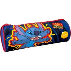 Set Scuola Asilo Stitch Disney 5 Pezzi – Zaino 3D con LED + Kit Pappa e Astuccio Tombolino