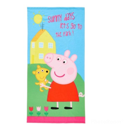 Telo Mare Microfibra Peppa Pig Asciugamano Piscina 140x70cm Asciugatura Rapida Bimbi