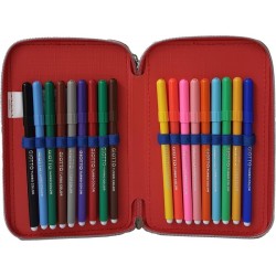 Kit Scuola Topolino Disney – Zaino Estensibile Comfort e Astuccio 3D Completo (43 Pezzi)