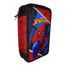 Astuccio Scuola 3 Piani Spiderman Marvel – 43 Pezzi con Colori Giotto Ufficiali