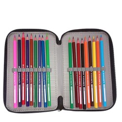Astuccio Scuola 3 Piani Spiderman Marvel – 43 Pezzi con Colori Giotto Ufficiali