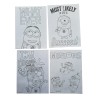 Set Disegno Minions: 6 Matite Colorate, 8 Scene da Colorare e 15 Stickers per Bambini