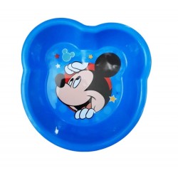 Set Pappa 5 Pezzi Disney Topolino – Piatto, Scodella, Borraccia, Posate e Tovaglietta