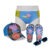 Set Mare 4 Pezzi George Pig – Costume, Cappellino, Infradito e Occhiali