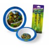 Set Tavola Tartarughe Ninja (3 Pezzi) – Piatto, Scodella e Posate in Melamina