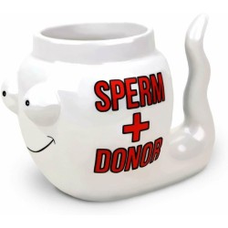 Tazza Regalo In ceramica stravagante sperm scherzo 3D Colazione Caffè Latte Tè