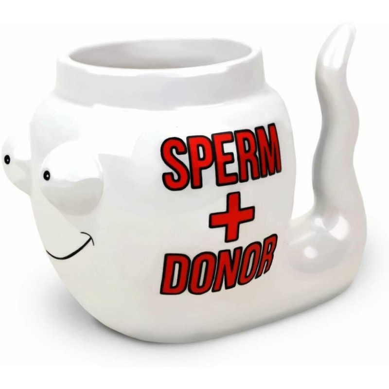 Tazza Regalo In ceramica stravagante sperm scherzo 3D Colazione Caffè Latte Tè