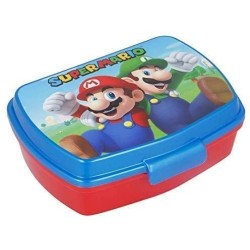 Portapranzo Contenitore Super Mario Bros - Porta Merenda 17x14x6 cm per Scuola e Tempo Libero