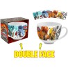 "Tazza Larga Jumbo Gormiti - Tazzone da Colazione in Ceramica con Immagine del Personaggio - Confezione Regalo"