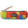 Astuccio Mattoncini Bustina Piatta 22x6 cm – Portapenne Colorato per Scuola e Ufficio, Design Originale Ispirato ai Mattoncini