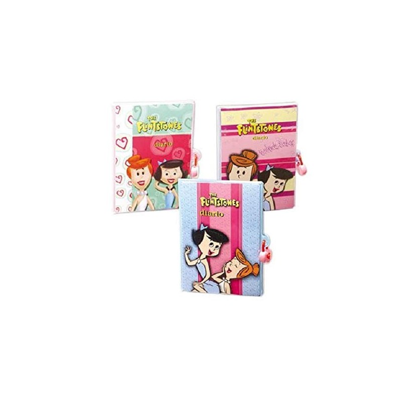 Diario segreto Flintstones Girl morbido con lucchetto per bambina/ragazza coloratissimo