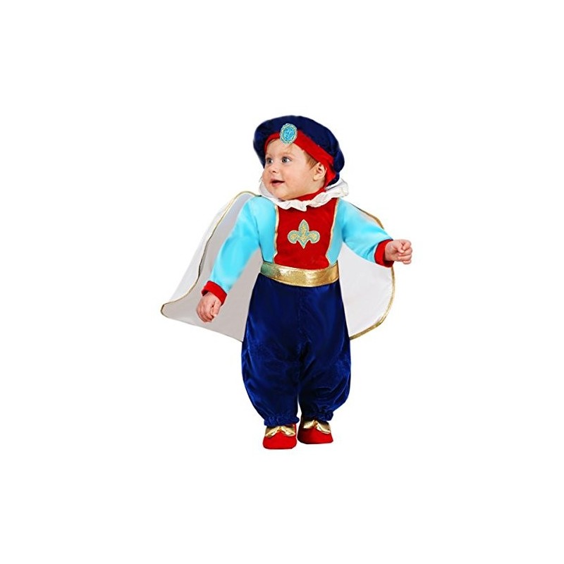 Costume da Piccolo Principe per Bambino - Abito Travestimento di Carnevale con Cappello, Mantello e Accessor