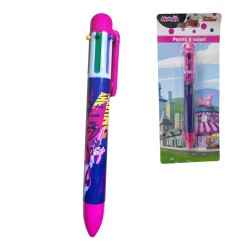 Gadget Compleanno Penna in Blister Minnie Disney sei colori con Laccio Regalini Festa Bambina