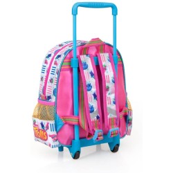 ZAINO SCUOLA ASILO TROLLS CON TROLLEY BAMBINI SCUOLA E TEMPO LIBERO CM 29X25X11