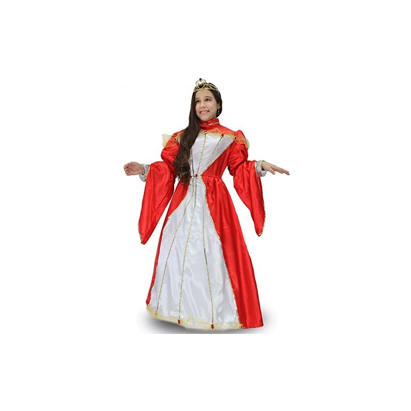 Costume di Carnevale Principessa Sissi Bambina – Vestito con Corona e Sottogonna con Cerchi