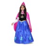 Costume di Carnevale La Fioraia Bambina - Vestito con Mantellina, Cappuccio, e Sottonna a Cerchi - Taglie 7/8 e 9/10 Anni
