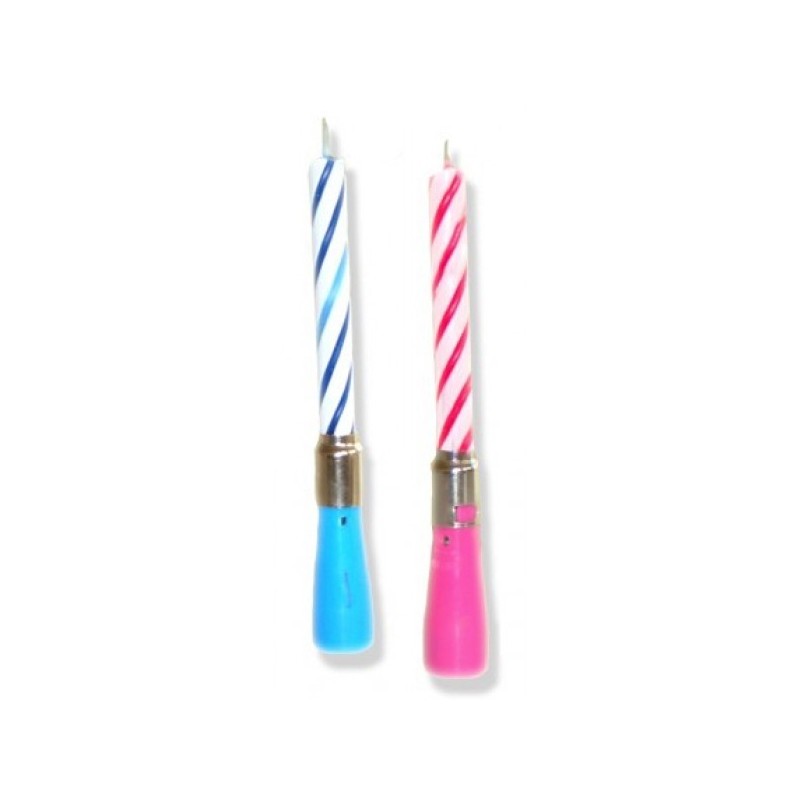 "Candela Torta Compleanno Musicale - Happy Birthday to You - Candele Rosa/Celeste"