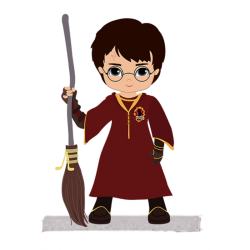 Sagoma Harry Potter in Polistirolo Personalizzata con Nome 3D – Decorazione Compleanno a Tema Magia con Base d’Appoggio 75–80 cm