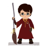 Sagoma Harry Potter in Polistirolo Personalizzata con Nome 3D – Decorazione Compleanno a Tema Magia con Base d’Appoggio 75–80 cm