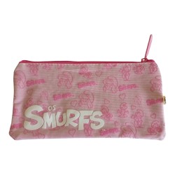 Bustina Astuccio Portacolori Rosa Puffi – Portapastelli e Matite 22x11 cm per Scuola e Tempo Libero