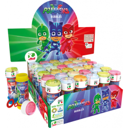 Bolle di Sapone PJ Masks Disney – Regalini per Feste di Compleanno Bambini – Gadget Party Sicuri e Divertenti – Made in Italy