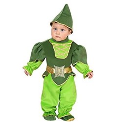 "Costume Peter Pan Neonato Travestimento Magico per Bambini Completo Cappello, Casacca e Accessori – Feste, Carnevale e Cosplay"