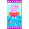 TELO MARE/PISCINA PEPPA PIG ASCIUGAMANO IN COTONE CM. 140X70 BAMBINI