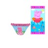 TELO MARE/PISCINA PEPPA PIG ASCIUGAMANO IN COTONE CM. 140X70+COSTUME MARE SLIP MUTANDINA